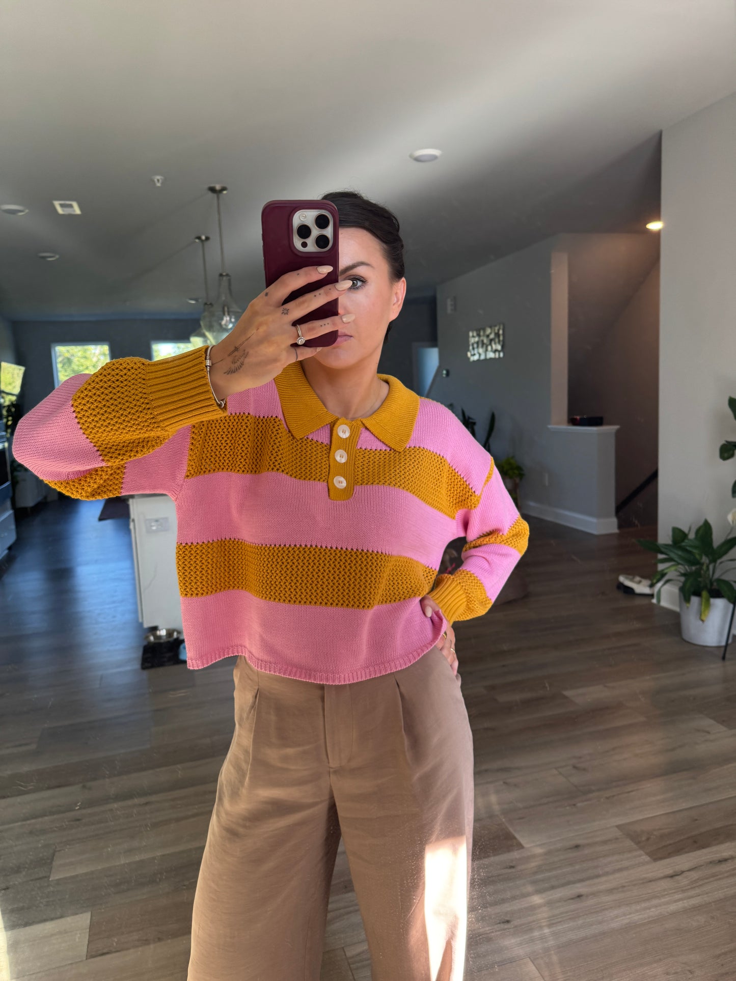 September Knit Sweater with Collar