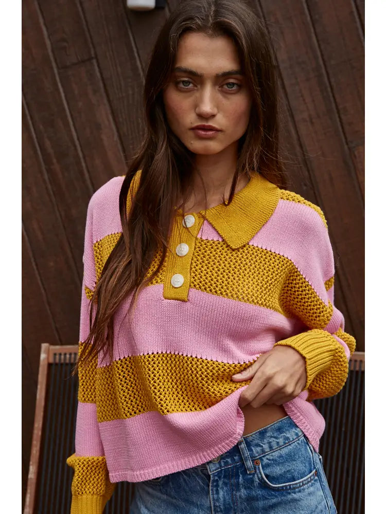 September Knit Sweater with Collar