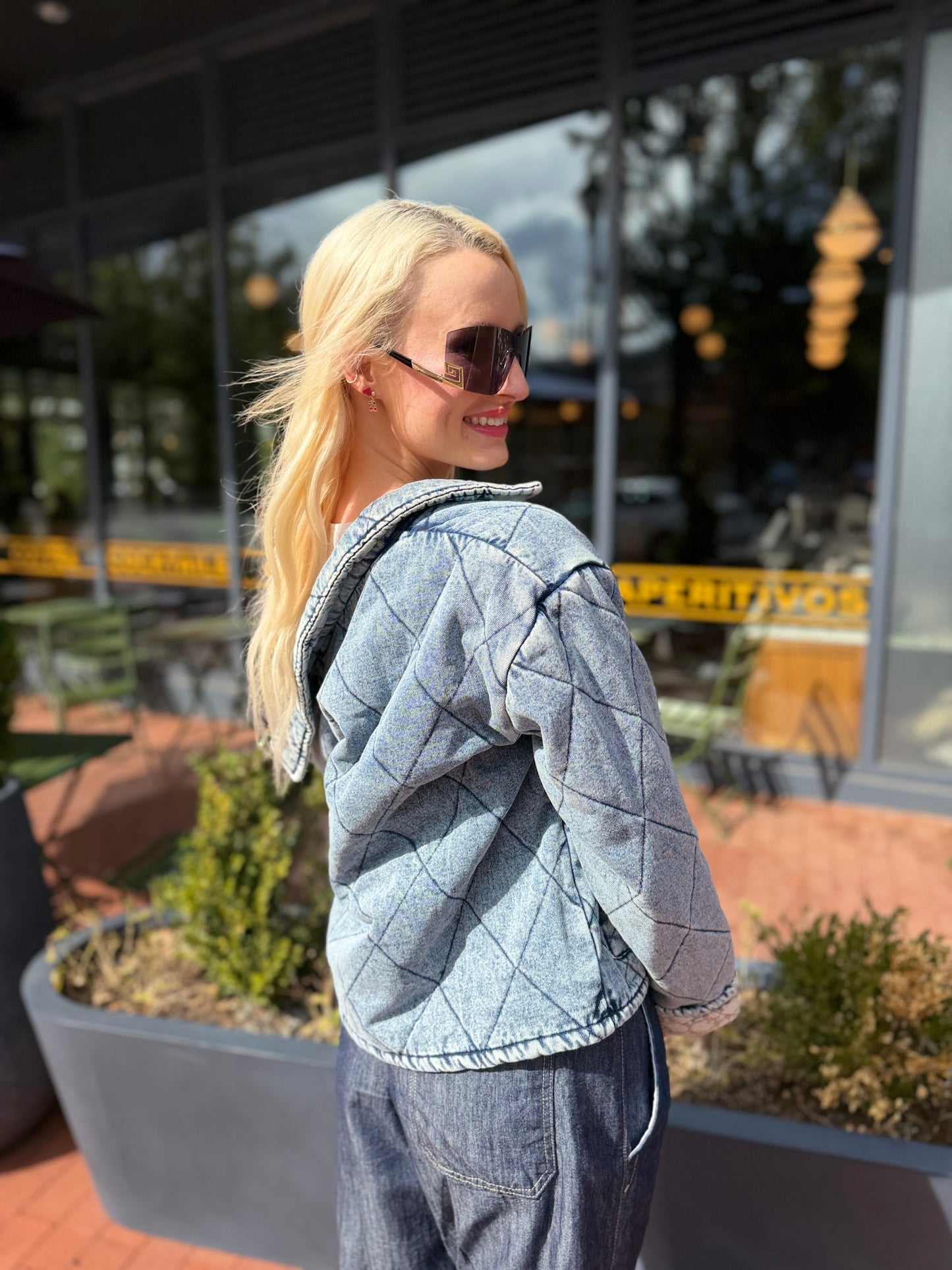 Urban Quilted Denim Jacket