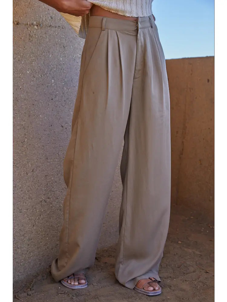 Everyday High Waisted Wide Leg Pants