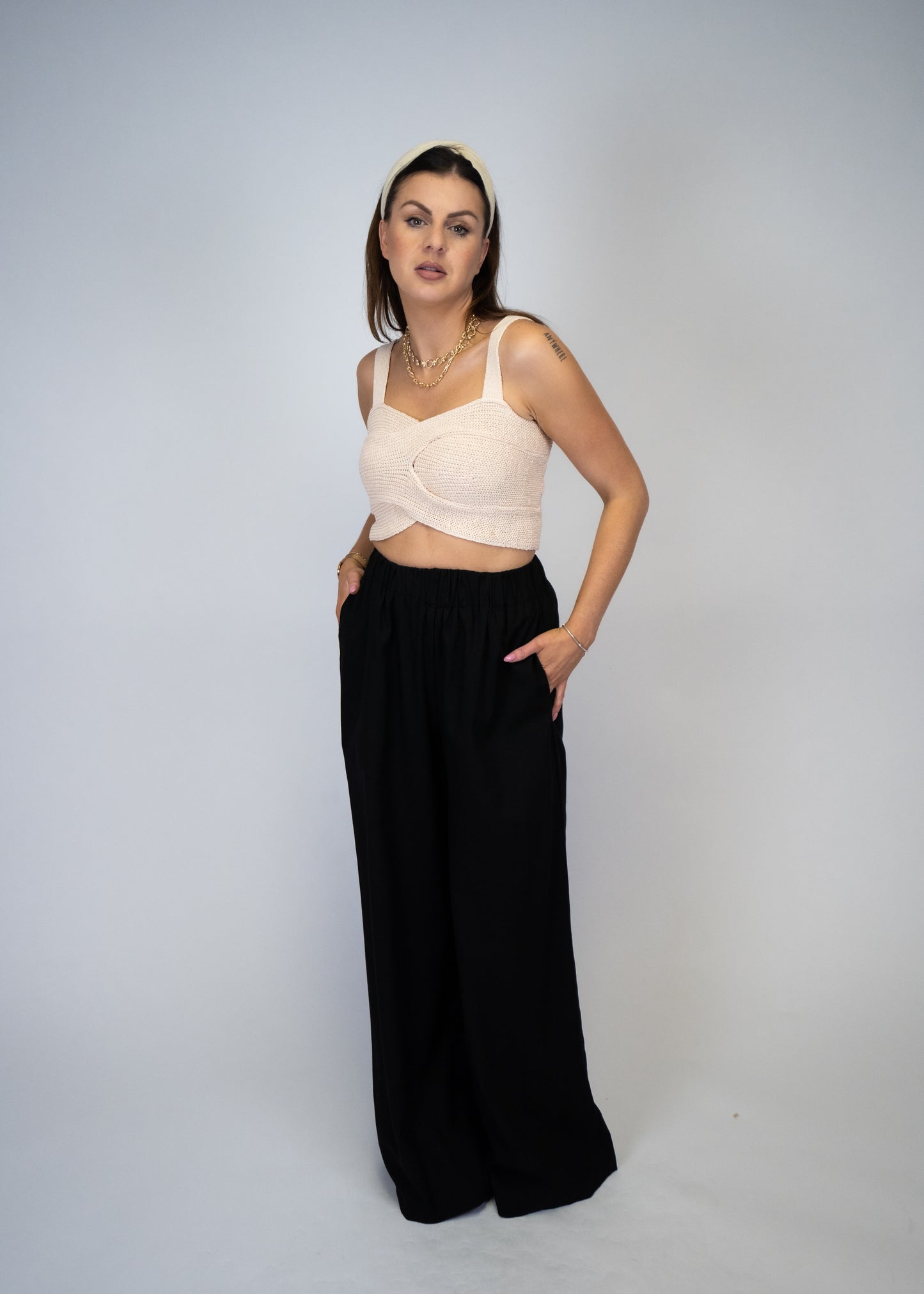 The Audrey Criss Cross Knit Top