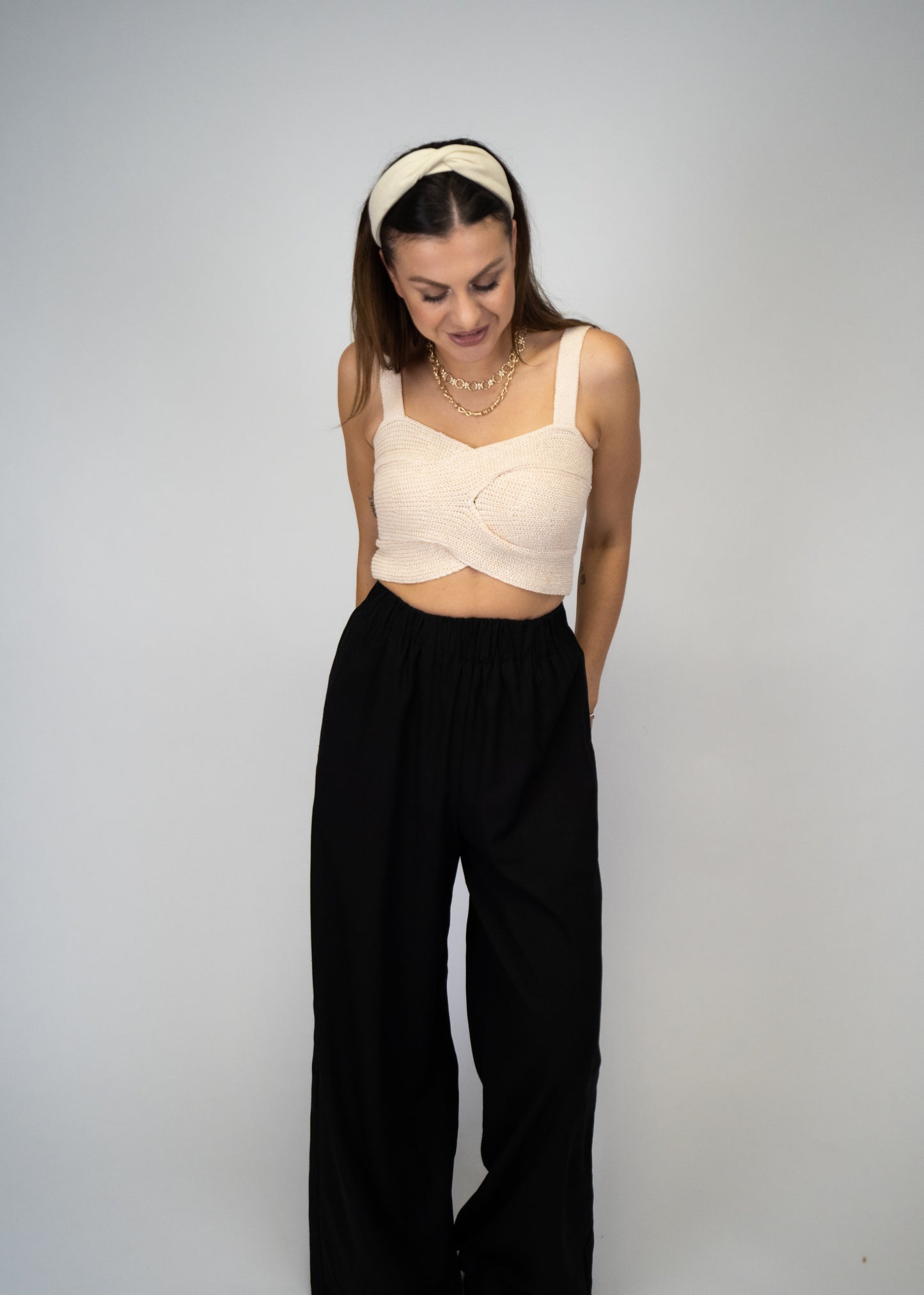 The Audrey Criss Cross Knit Top