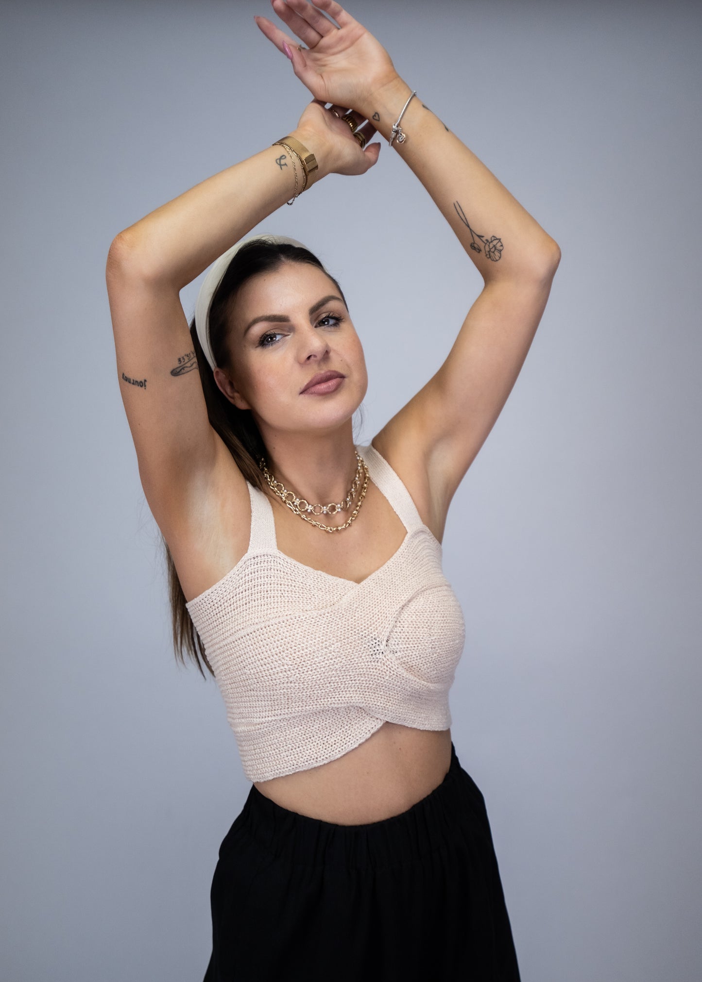 The Audrey Criss Cross Knit Top