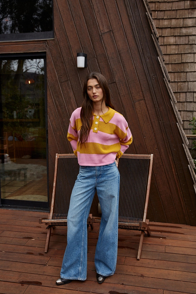 September Knit Sweater with Collar