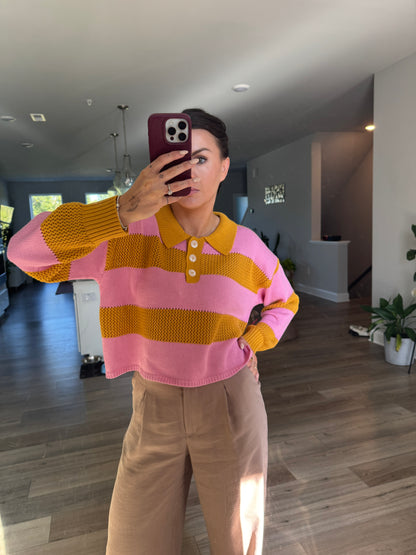 September Knit Sweater with Collar