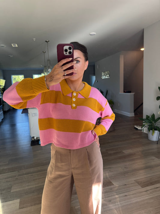 September Knit Sweater with Collar