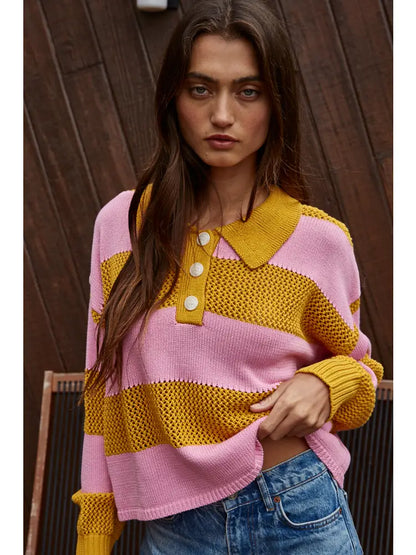 September Knit Sweater with Collar