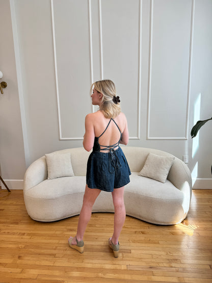 Darling Denim Romper