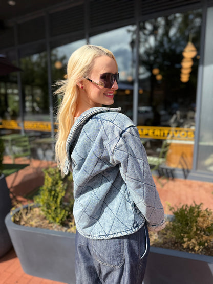 Urban Quilted Denim Jacket