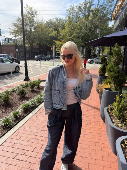 Urban Quilted Denim Jacket