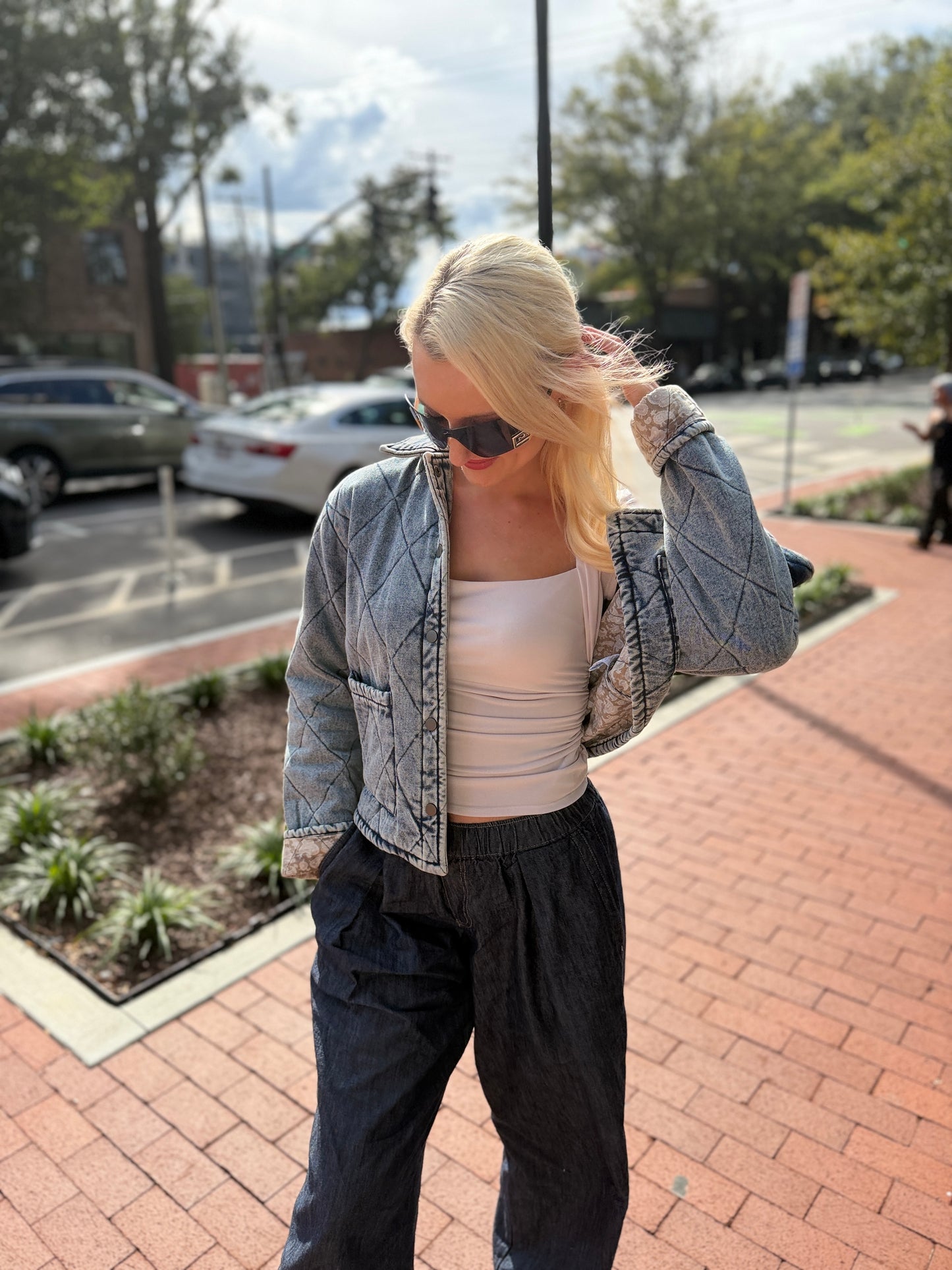 Urban Quilted Denim Jacket