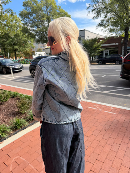 Urban Quilted Denim Jacket