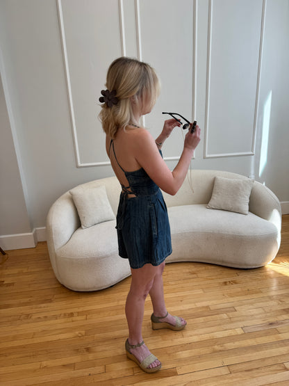 Darling Denim Romper