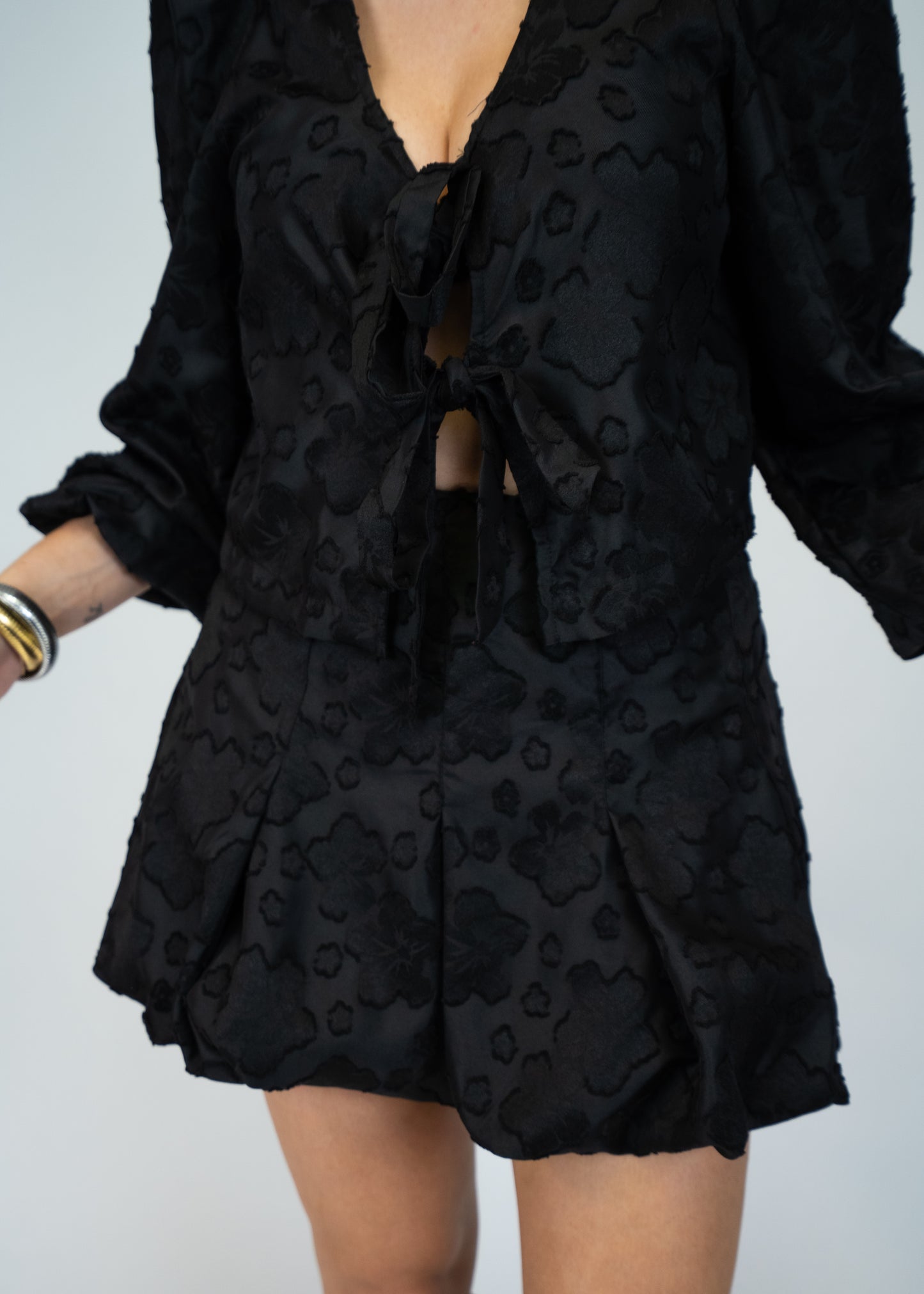 Moonlight Puff Sleeve Top and Balloon Skirt Set