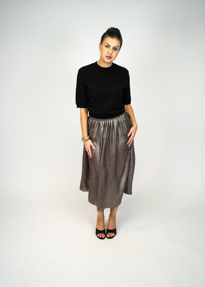 Raven Sweater Top With Short Sleeves