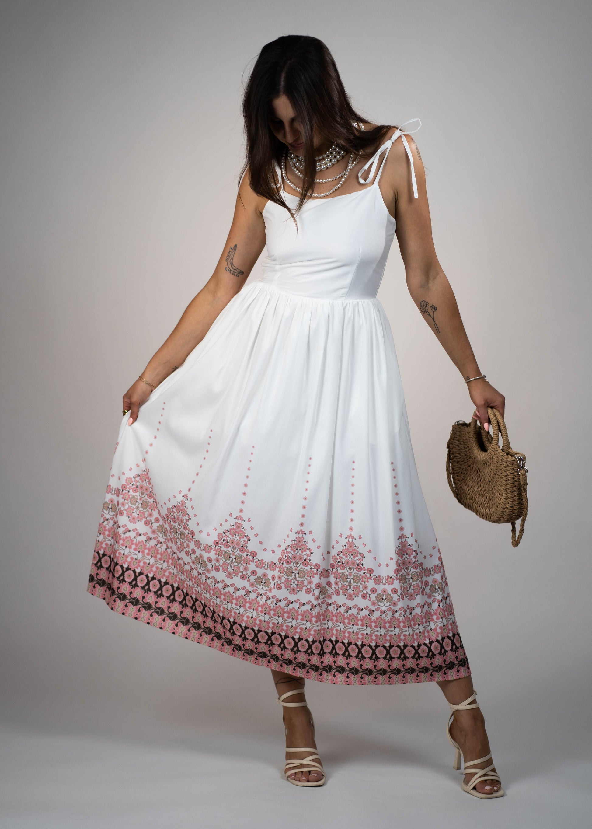 Summer Dream Midi Dress With Pockets S Summer Dream Midi Dress With Pockets S