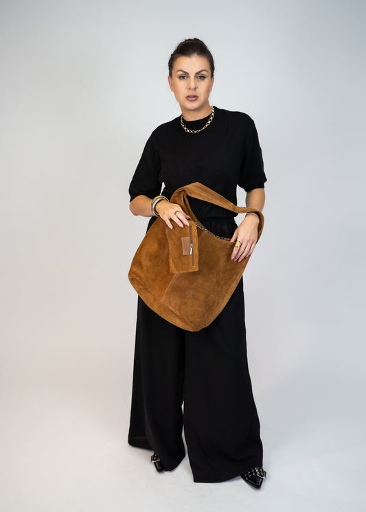Italia Suede Leather Bag
