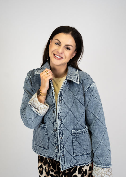 Urban Quilted Denim Jacket