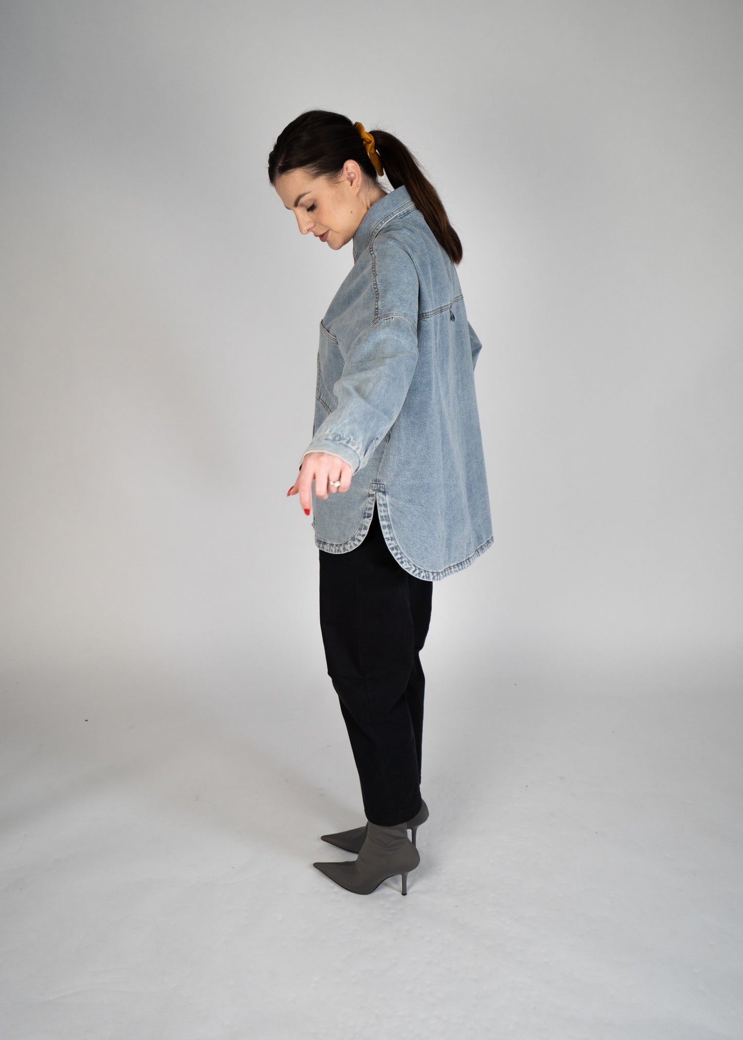 Uptown Washed Denim Shacket
