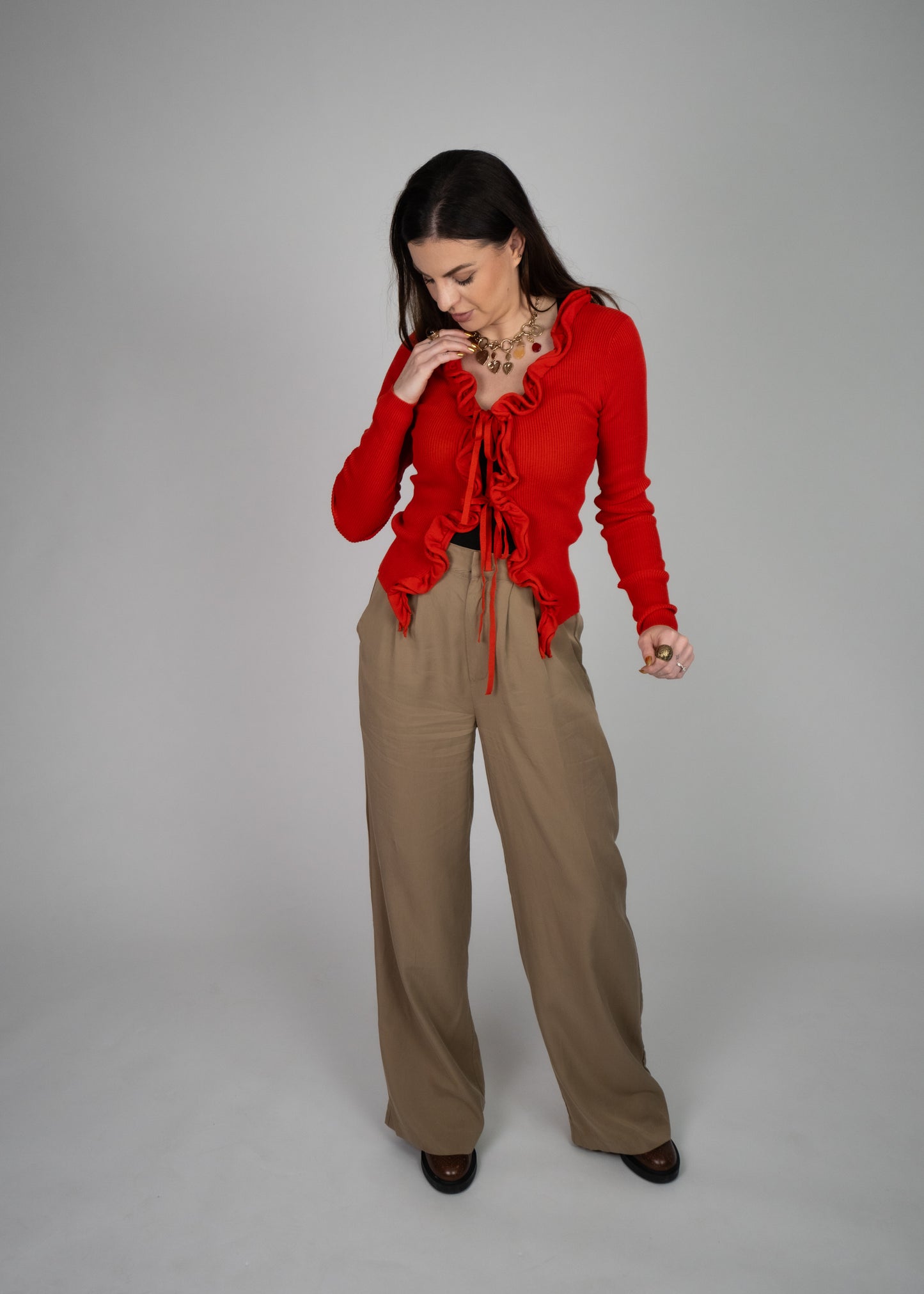 Love Story Rib Knit Sweater Top