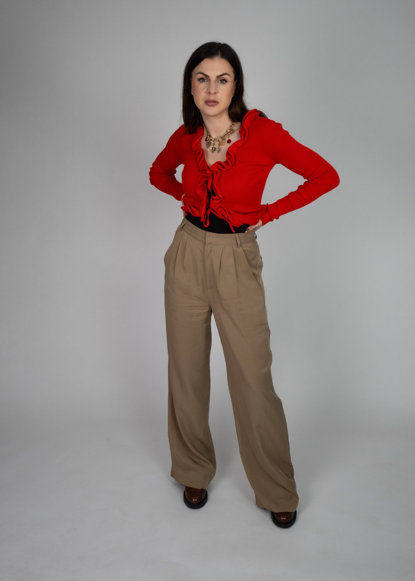 Everyday High Waisted Wide Leg Pants