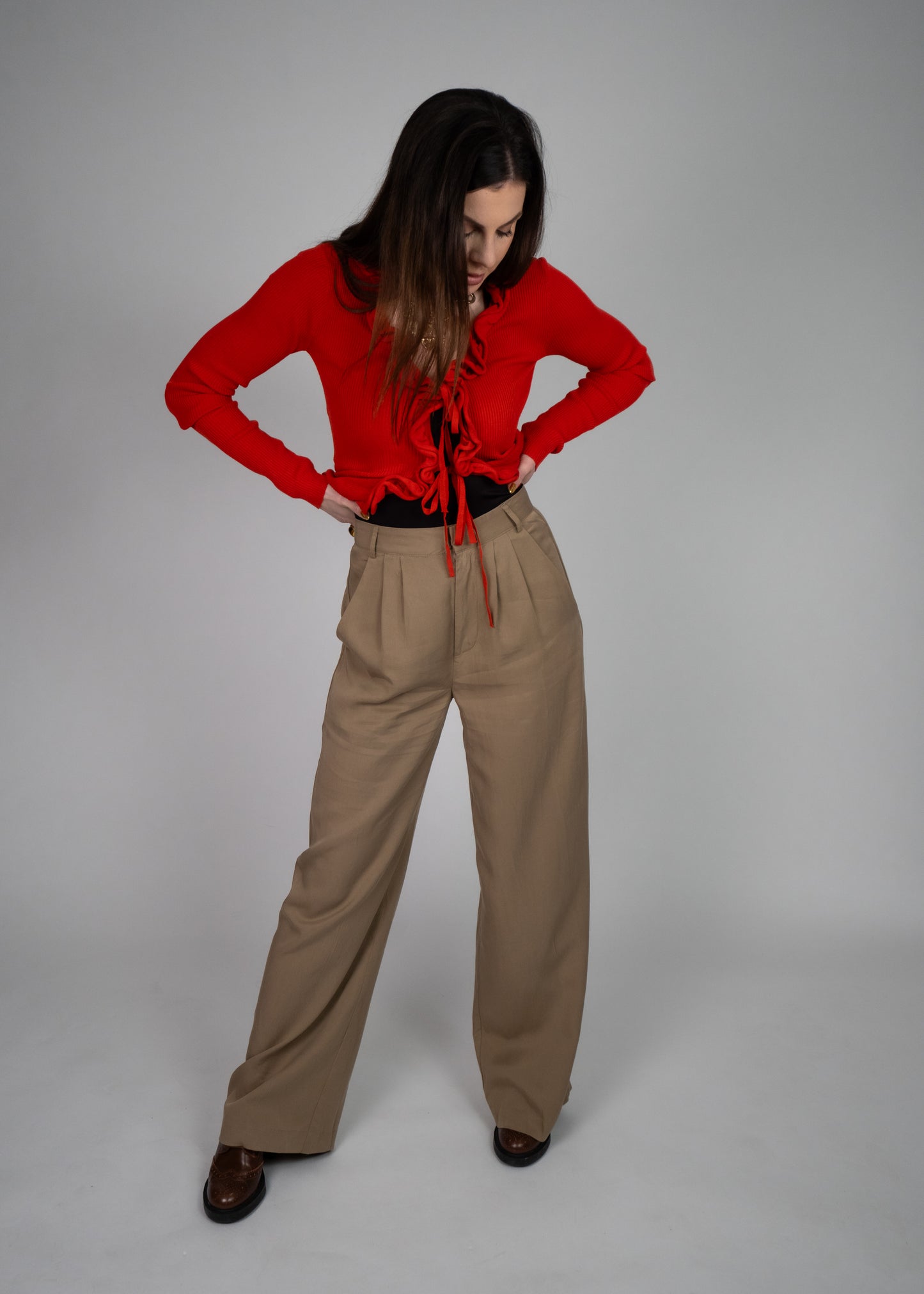 Everyday High Waisted Wide Leg Pants