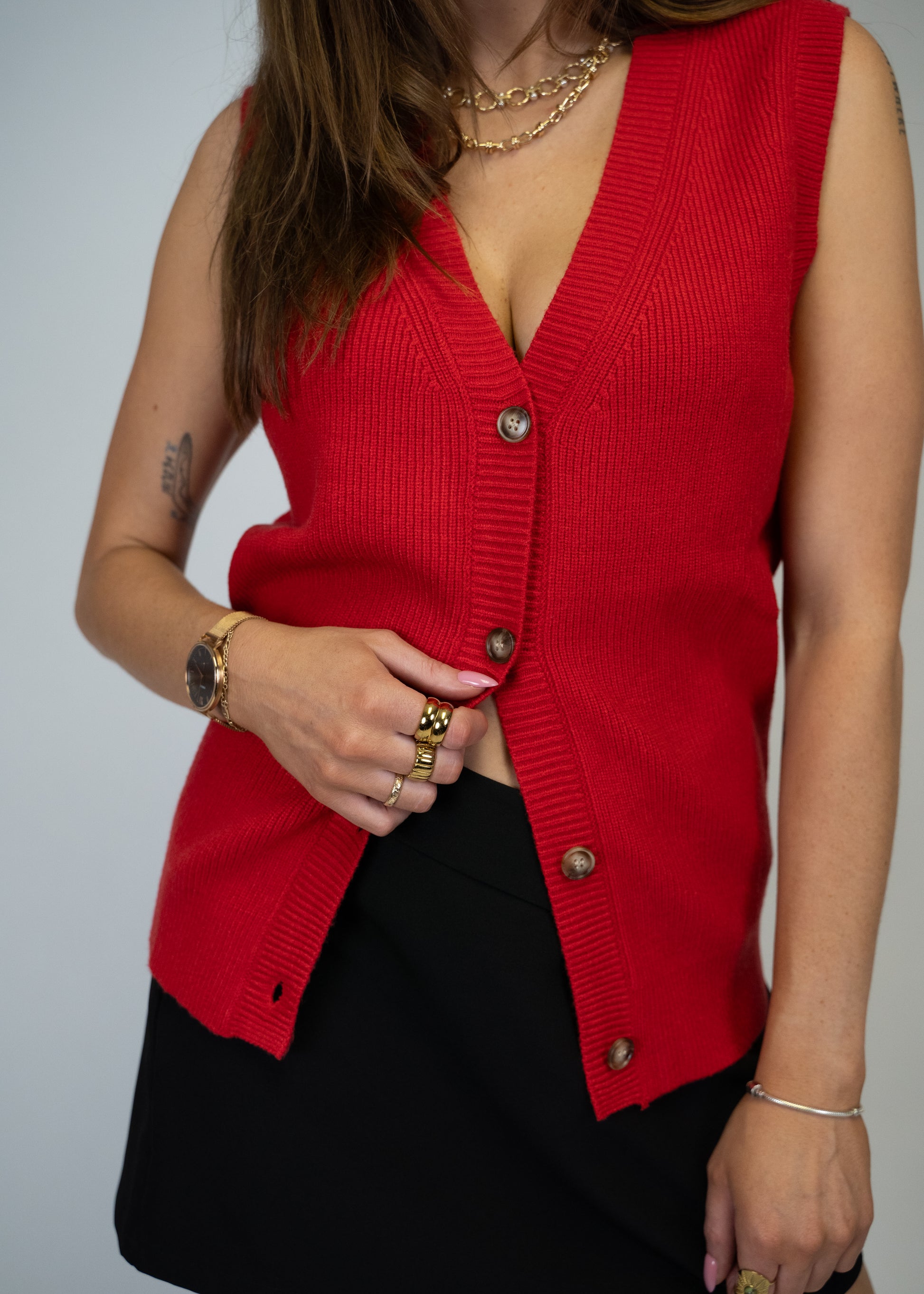 Parisian Sunset Sweater Vest Top