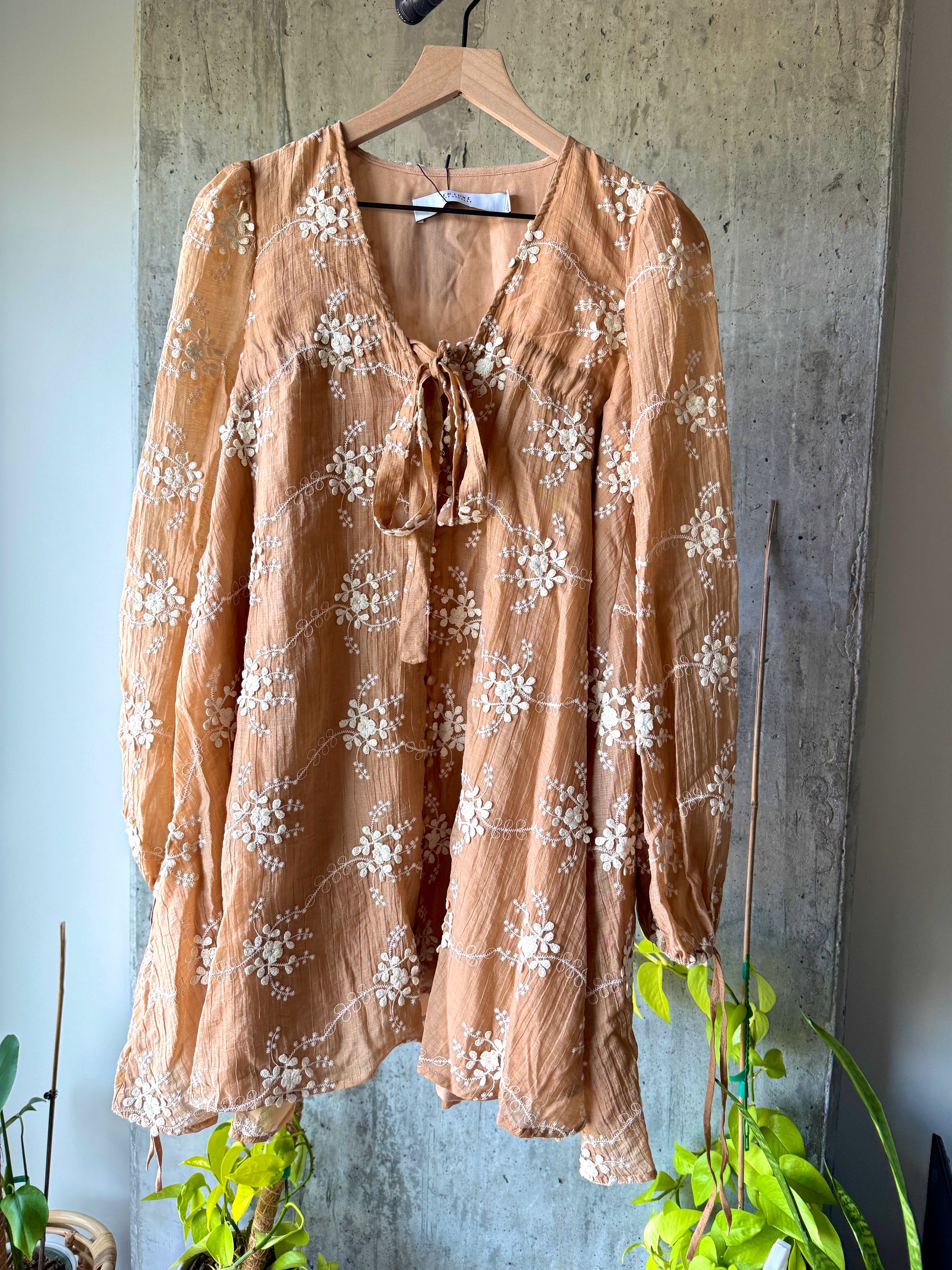 Amelia Embroidered Long Sleeve Mini Dress Atelier on 8th Amelia Embroidered Long Sleeve Mini Dress Atelier on 8th