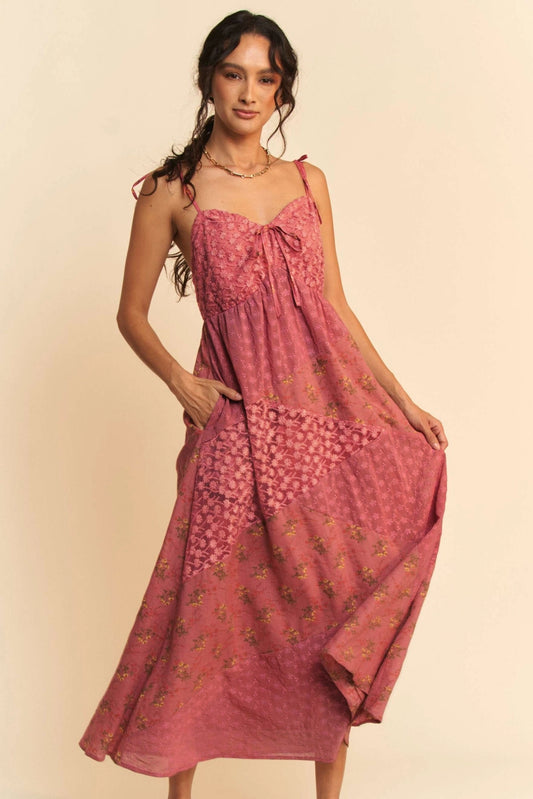 Milan Floral Lace Maxi Dress