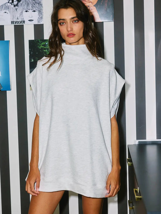 Vera Oversized Sleeveless Muscle Hoodie